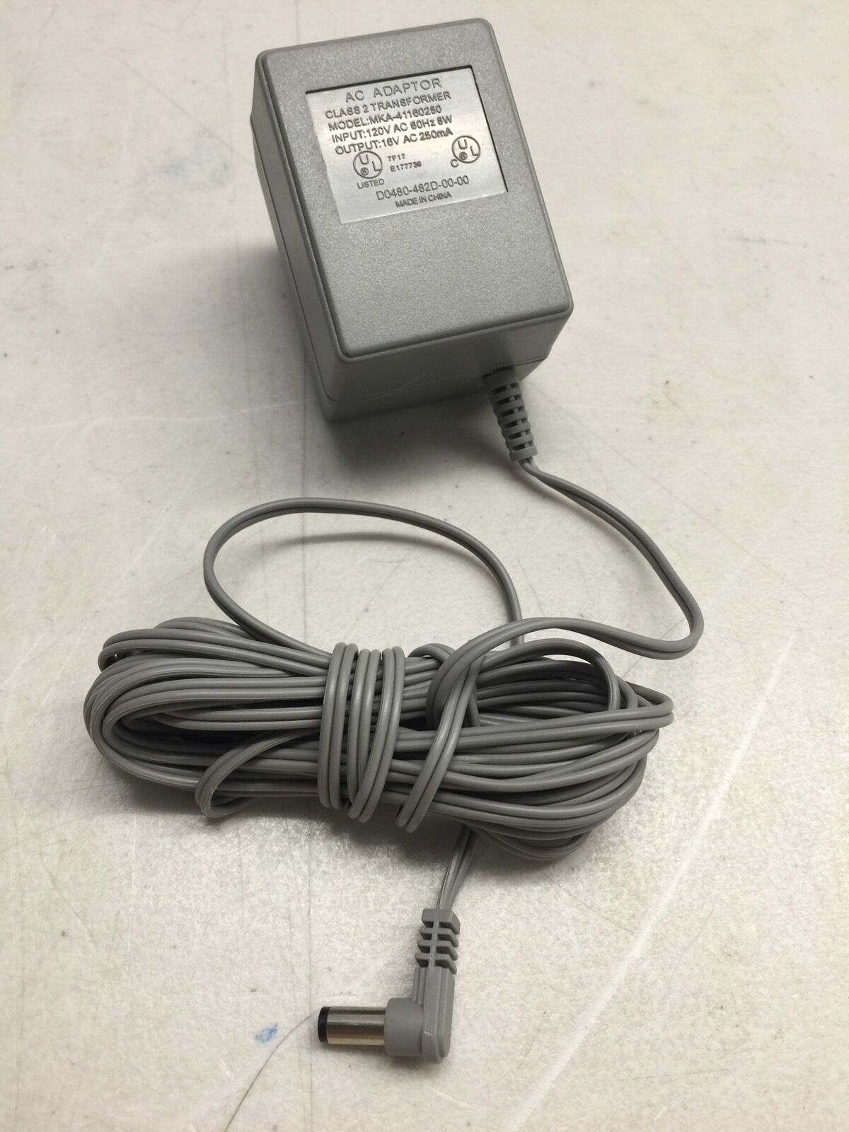 Brand New Nortel PHONE AC POWER ADAPTER 16V AC 250mA MKA-41160250 AC Adaptor Class 2 Transformer Specifica Brand New Nortel PHONE AC POWER ADAPTER 16V AC 250mA MKA-41160250 AC Adaptor Class 2 Transformer Specifica